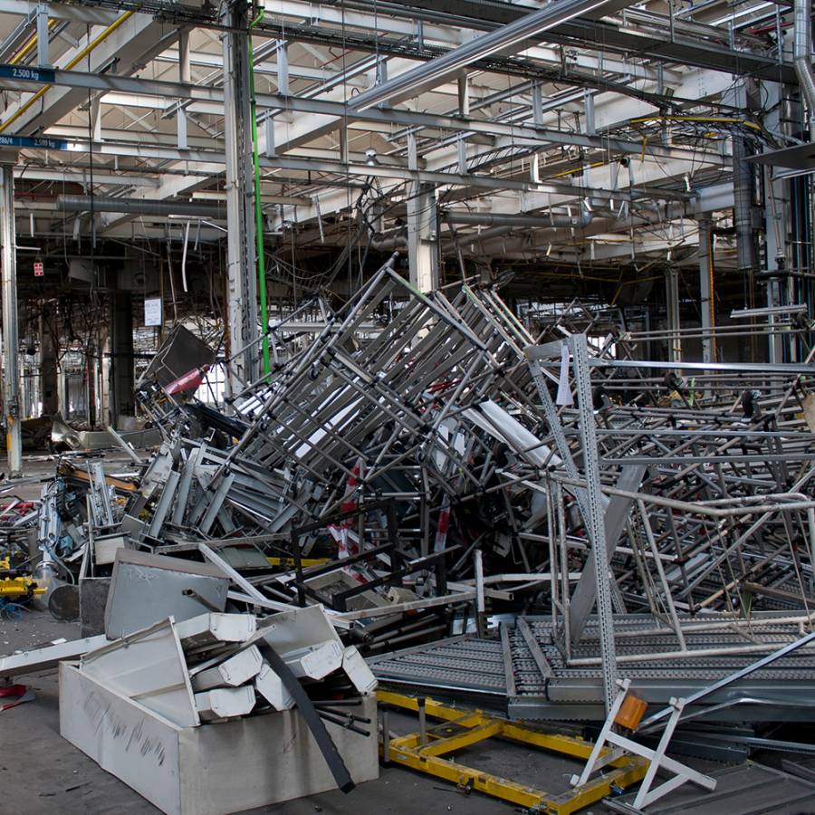 Abriss- und Demontage