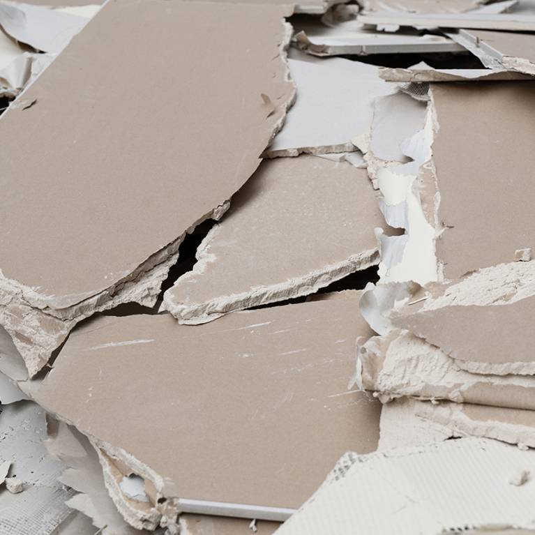 Gipskartonplatten entsorgen - Containerdienst Flink