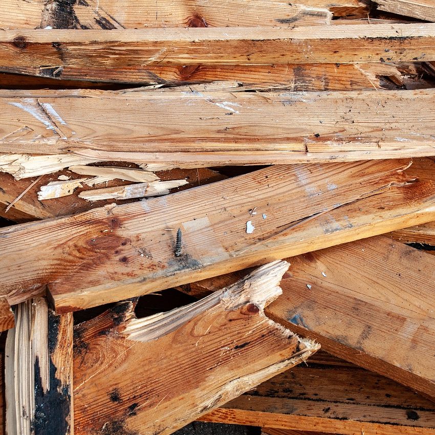 Altholzcontainer in der Nähe